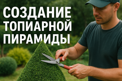 КАК СДЕЛАТЬ ТОПИАРИЙ-ПИРАМИДУ