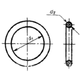 ГОСТ 9833-73 Кольца резиновые уплотнительные круглого сечения для гидравлических и пневматических устройств