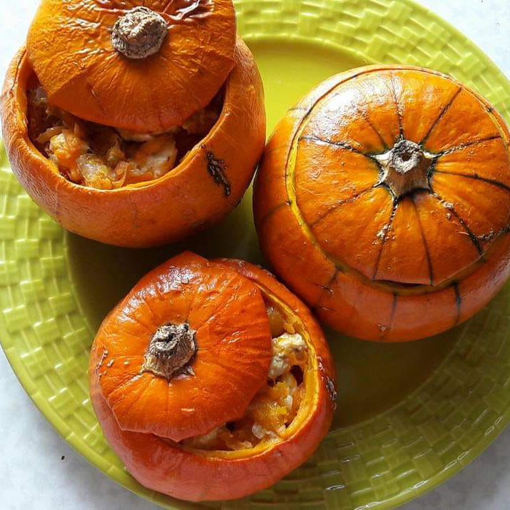 Тыква с мясом «Осенние разносолы»: лучший рецепт с фото