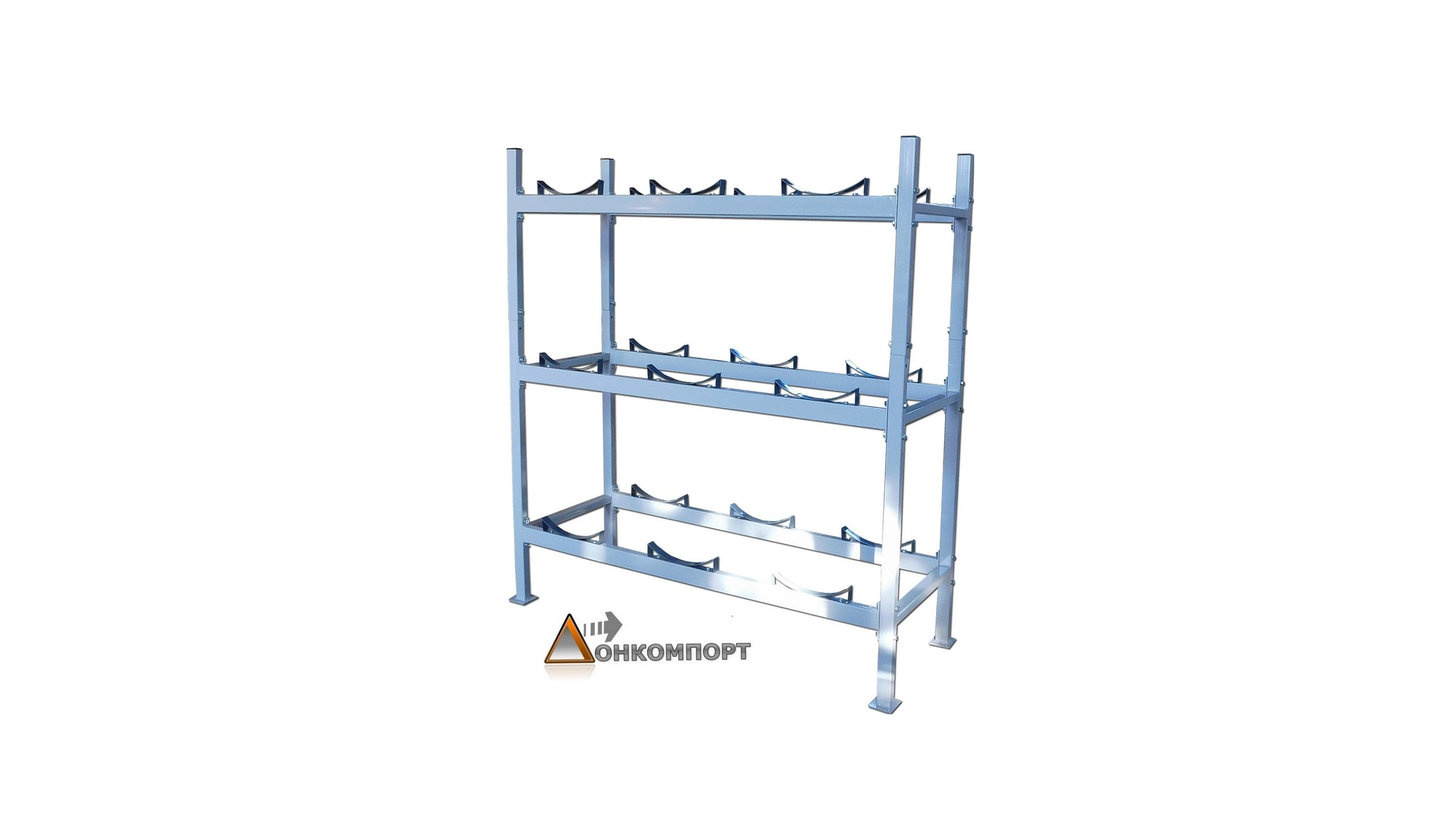 Компактный стеллаж на 9 бочек 200 л или 13 бочек 60 литров Компактный стеллаж на 9 бочек 200 л или 13 бочек 60 литров