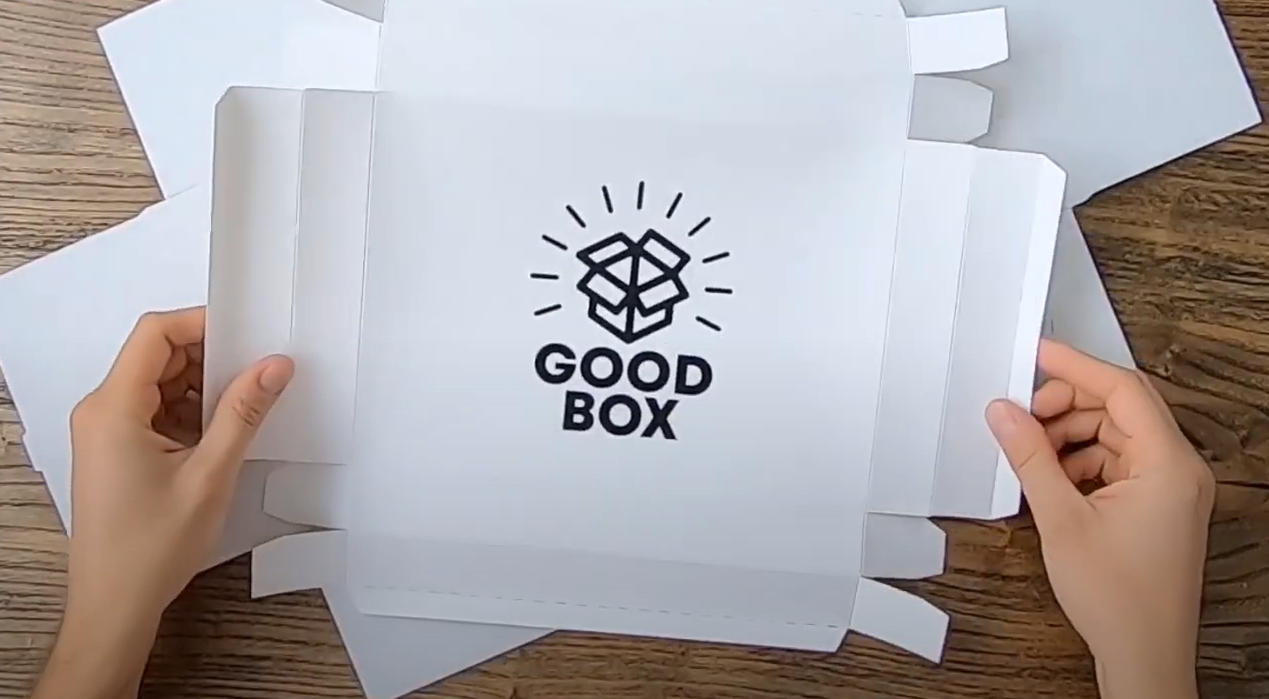 Как собрать четырехклапанную картонную коробку?