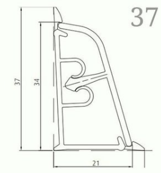 Плинтус KORNER LB 37