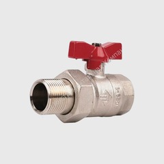 Краны шаровые из никелированной латуни