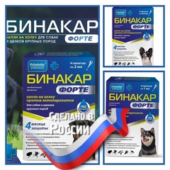 Бинакар форте для крупных, средних и мелких пород