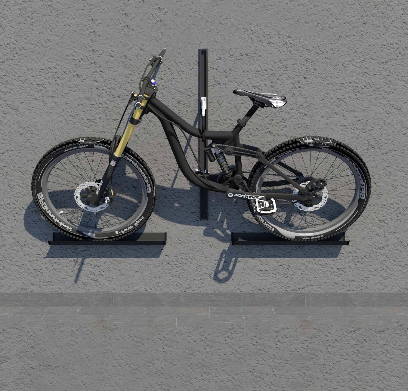 Крепление для велосипеда на стену под наклоном