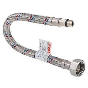 Гибкая подводка Valtec для смесителя с ниппелем и штуцером 18 мм, 1/2 ...