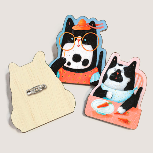 Ольга Самсонова. Деревянные броши – купить по лучшей цене | Artangels.ru