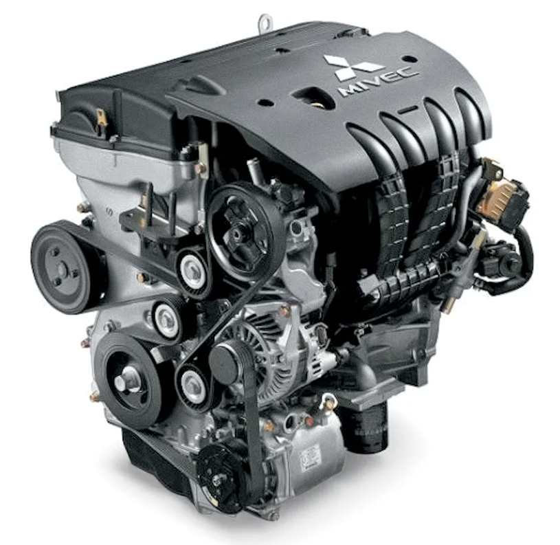 Мицубиси двигатель 2.0. Мотор 2.4 Митсубиси Аутлендер. Mitsubishi Outlander XL 2.0 двигатель. Двигатель Мицубиси Аутлендер 2.4. Обводной ремень Митсубиси Аутлендер 2.4.