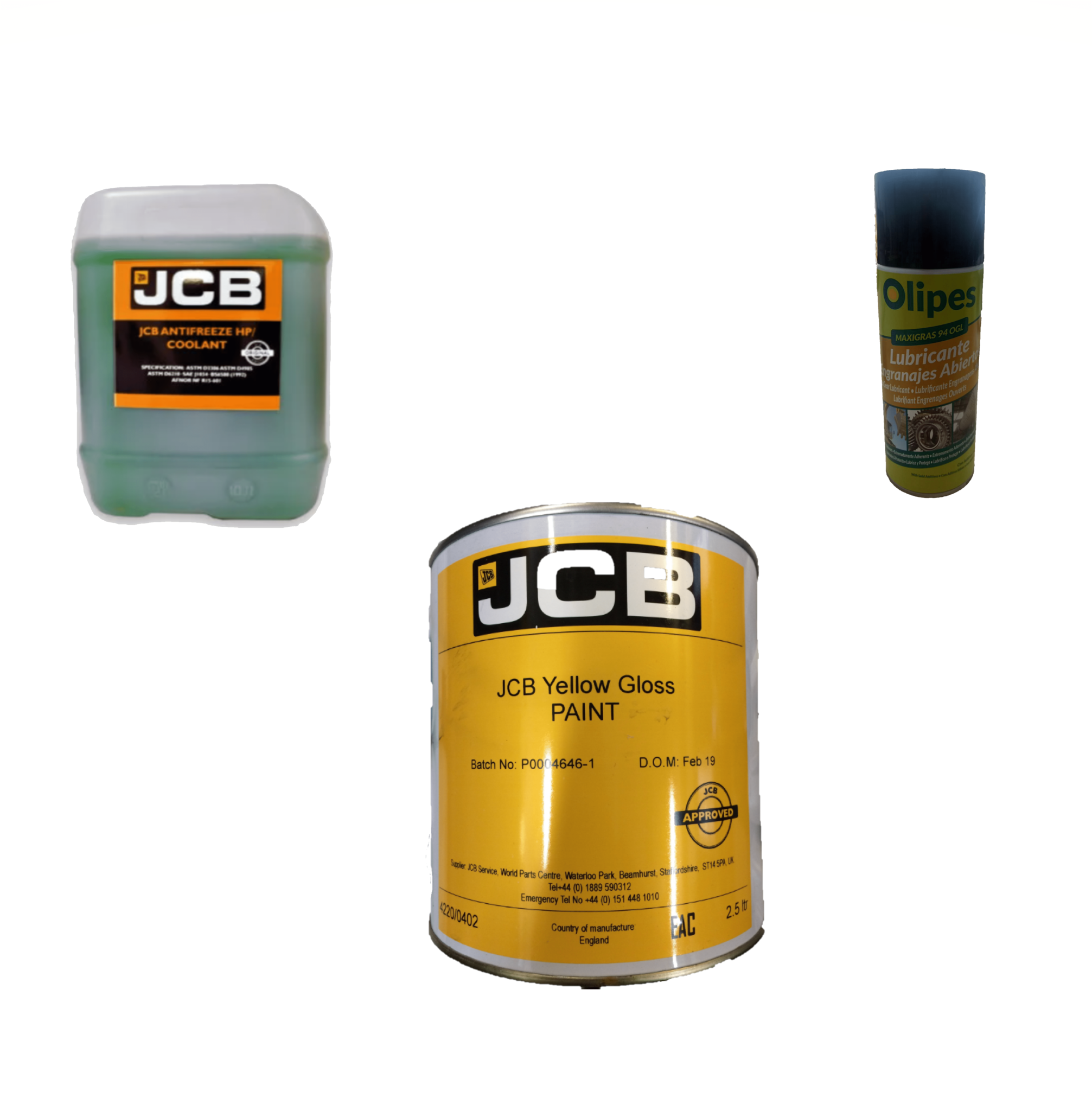 Антифриз JCB, смазка JCB, краска JCB купить