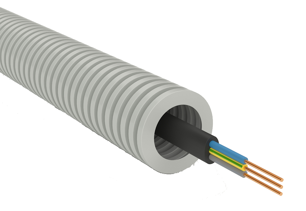 Кабель в гофре от производителя Exser
