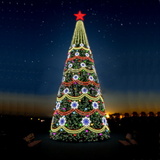 Уличные гирлянды на елку изображение