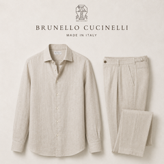 Мужские льняные костюмы Brunello Cucinelli