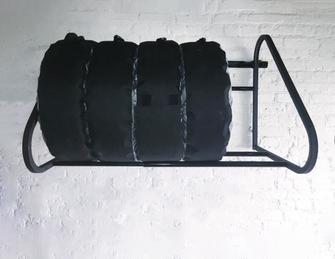 Способы хранения шин в гараже: крепления на стену и не только