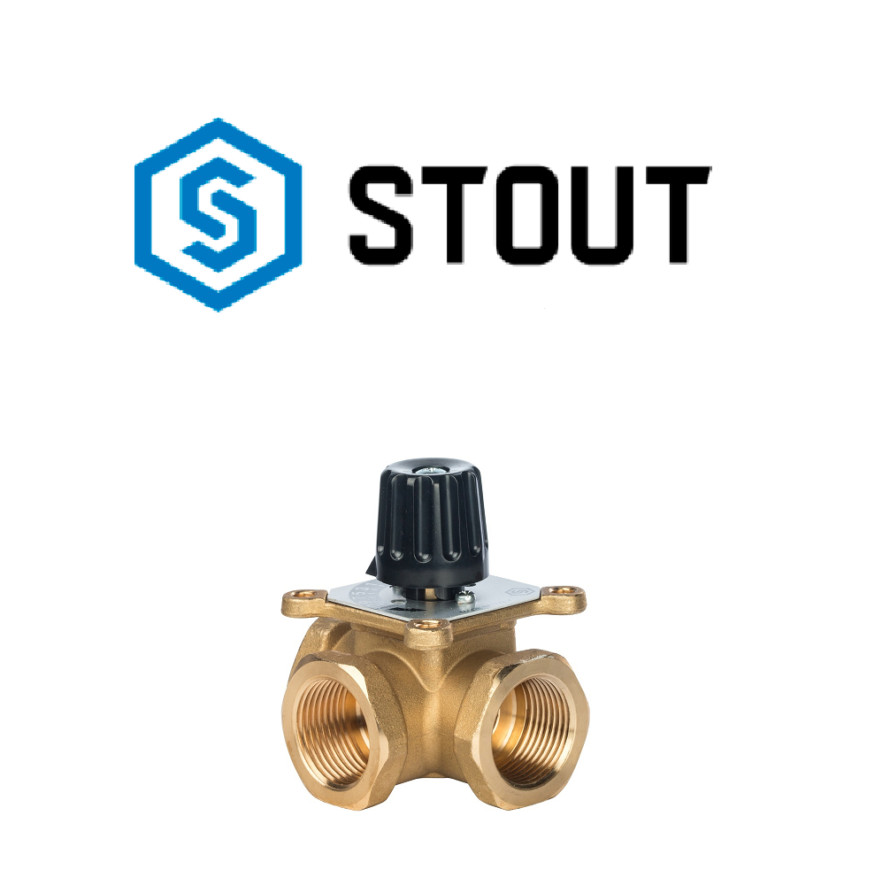 3-ходовые смесительные клапаны Stout – купить по лучшей цене | termag