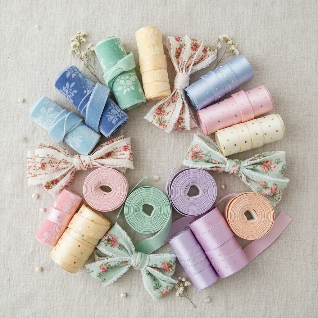 Ленты, кружево,кисти,леска