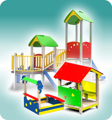 Элементы игровой площадки в детском саду