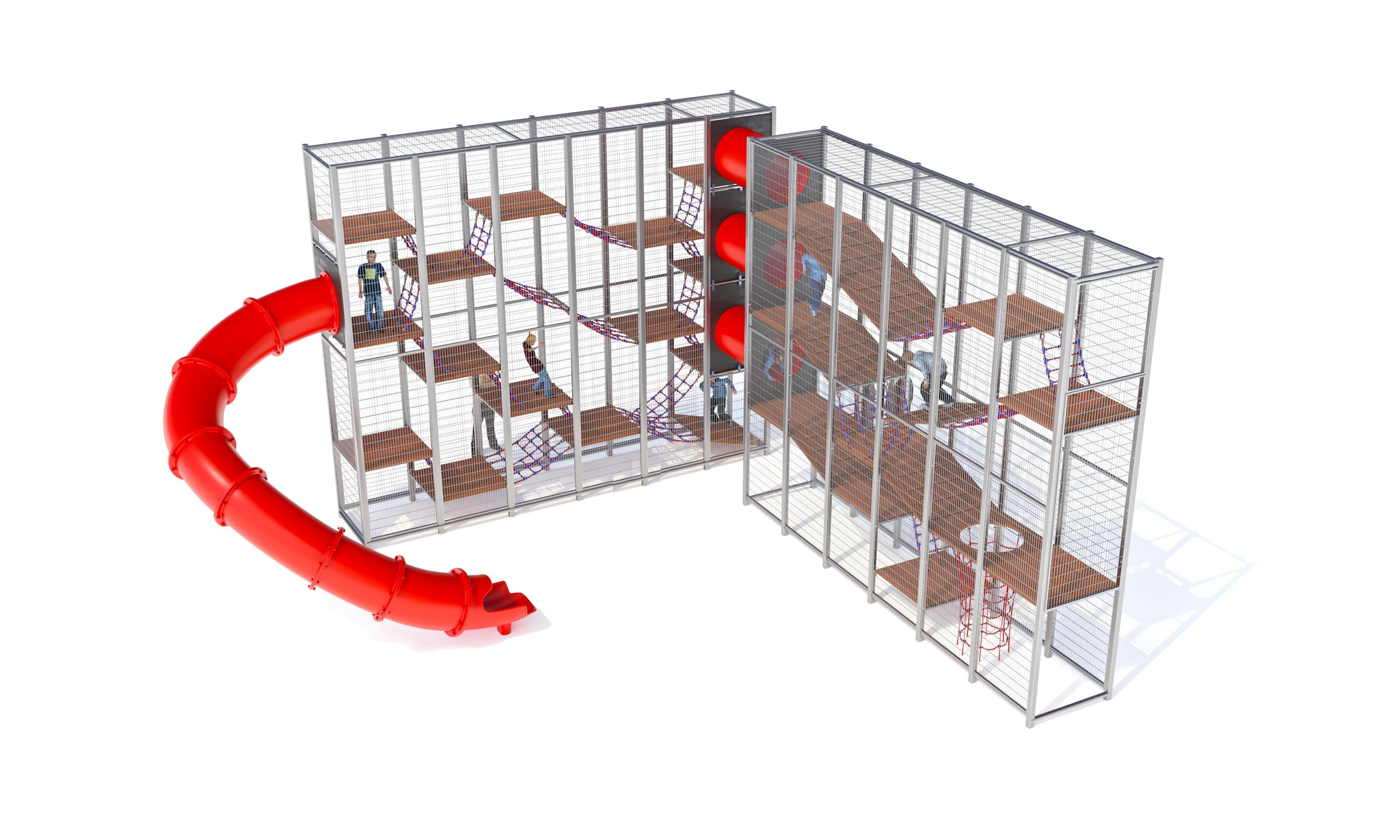 Уличные игровые лабиринты для детских площадок