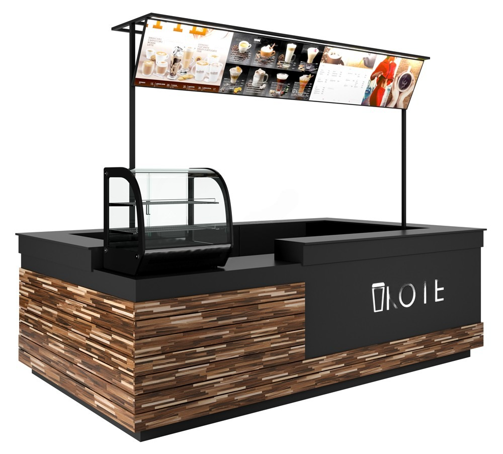 Уличные витрины, островки и паркоматы