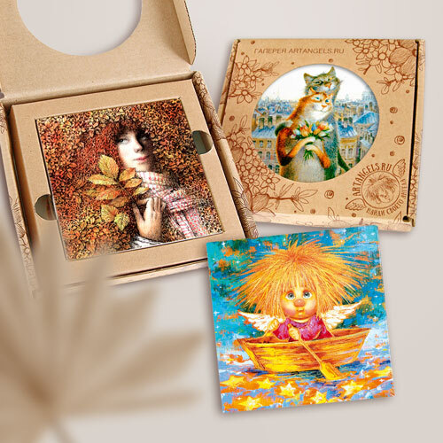 Коллекционные керамические магниты купить в галерее ArtAngels.ru.