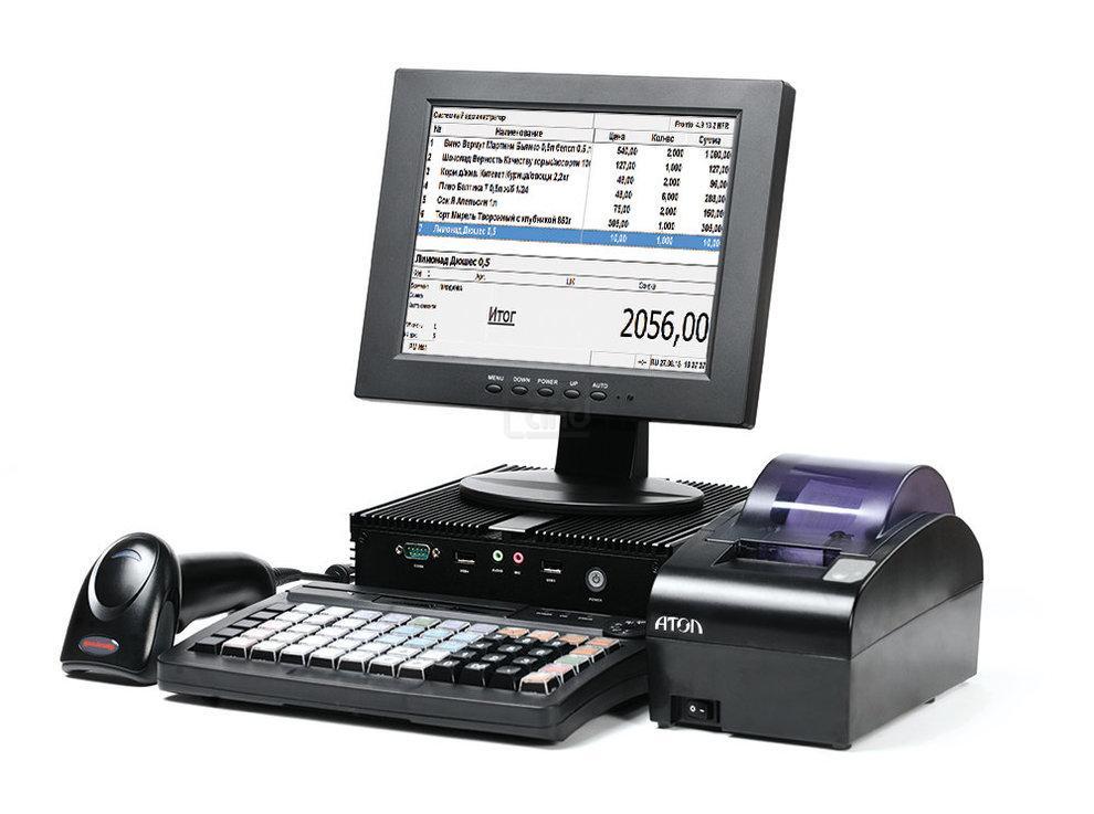 Кассовый терминал. POS-система Атол Ритейл 54 Pro. POS-система Атол супермаркет 10