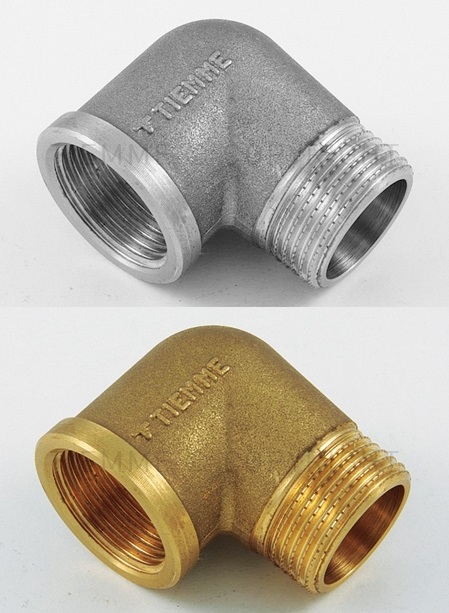 Угольники Tiemme НР/ВР латунные резьбовые - купить недорого в Москве и ...