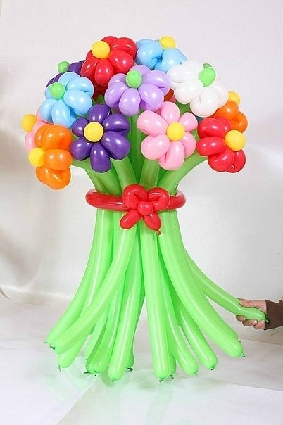 Цветы из шариков воздушных