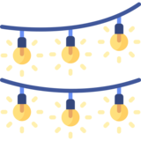 Уличное освещение и гирлянды изображение