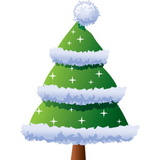 Заснеженные елки изображение