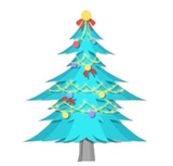 Цветные елки искусственные изображение