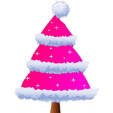 Розовые елки искусственные изображение