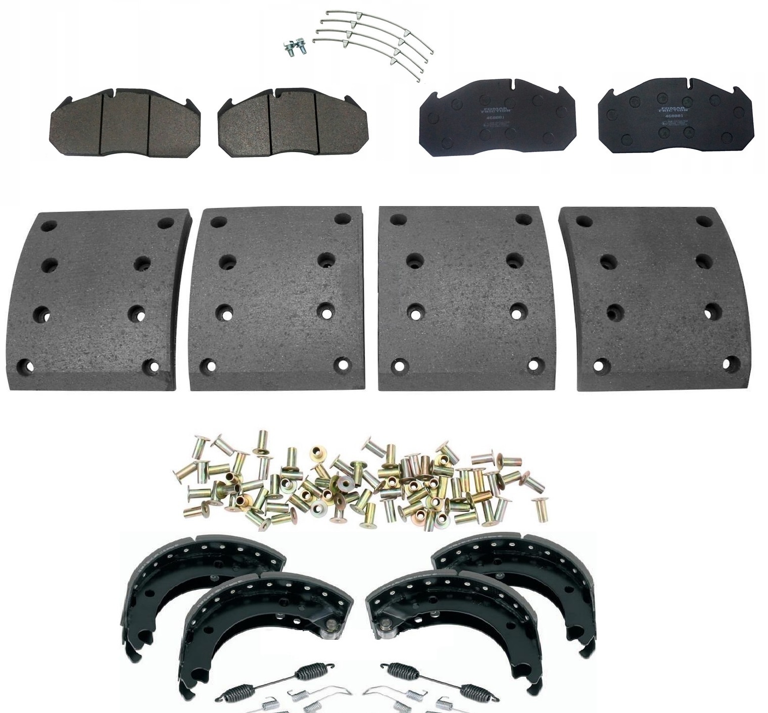 Тормозные колодки и накладки MAN TGS TGX б.у в наличии