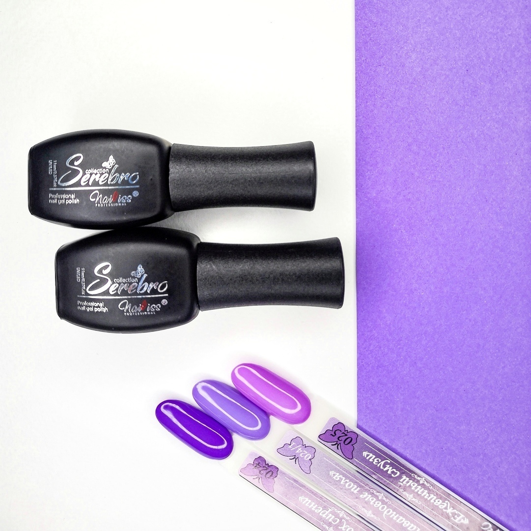 Гель-лаки Serebro классическая  палитра