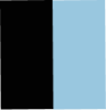черный/голубой