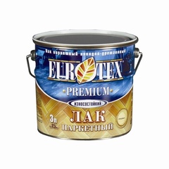 Лак паркетный глянцевый Евротекс Премиум 0,8л Рогнеда