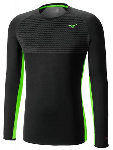 Рубашка беговая Mizuno Breath Thermo Body Mapping Crew мужская