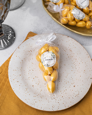 Сладкие подарки гостям на свадьбу - орехи в глазури 