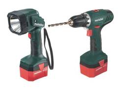 Ак. винтоверт Metabo BS 12 NiCd 2х1,7Ач, кейс + фонарь