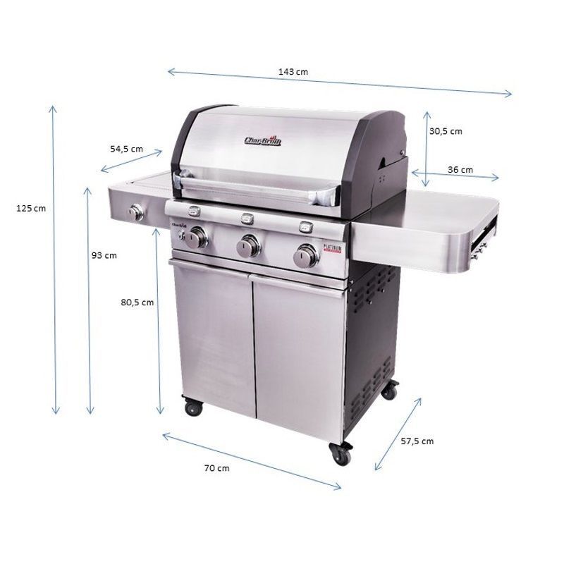 Газовый гриль Char-Broil Platinum 3S