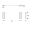 Decor Walther 0848702 Decor Walther Classic Tab 34 Лоток универсальный 34x12см, прозрачное стекло, цвет: хром