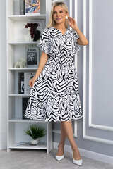 Платье Кристи (черно-белое) П13871-35М LT Collection