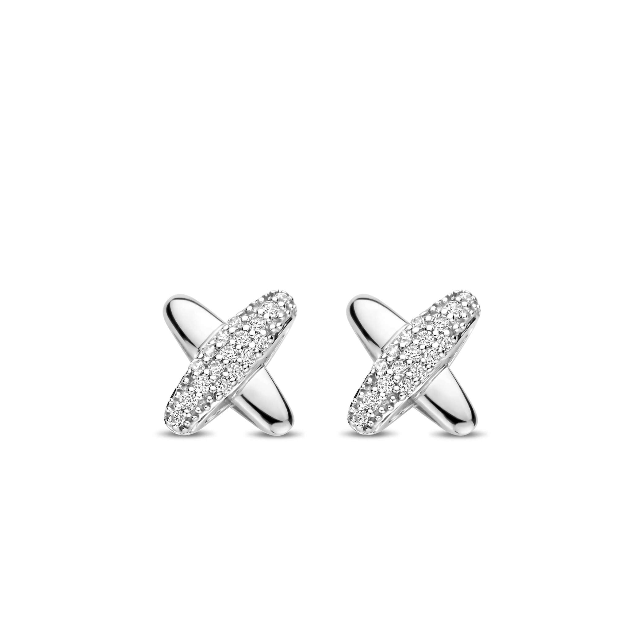 Серьги CROSS-OVER stud earrings in the form of a cross