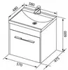 Aquanet 210026 Компл.2 - Тумба Августа 58 цв.белый (210026)