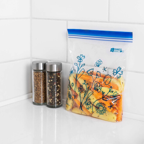 Набор пакетов с ZIP замком VASKA, объем: 1 л., размер: 19*18 см, количество: 25 шт, материал: полиэтилен