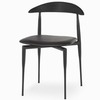 Стул Tor, черный с черной спинкой