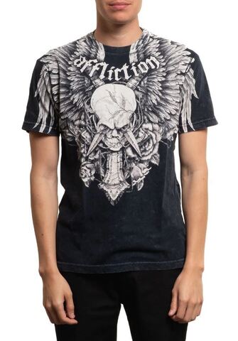 Affliction | Футболка мужская Crossed Over Tee A27249 перед