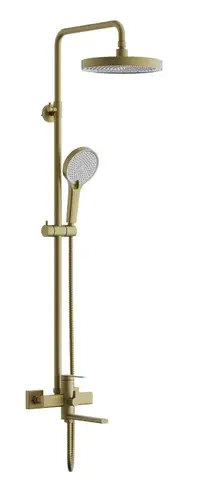 Душевая система тропический душ BELZ B24813-5 нержавеющая сталь, брашированное золото
