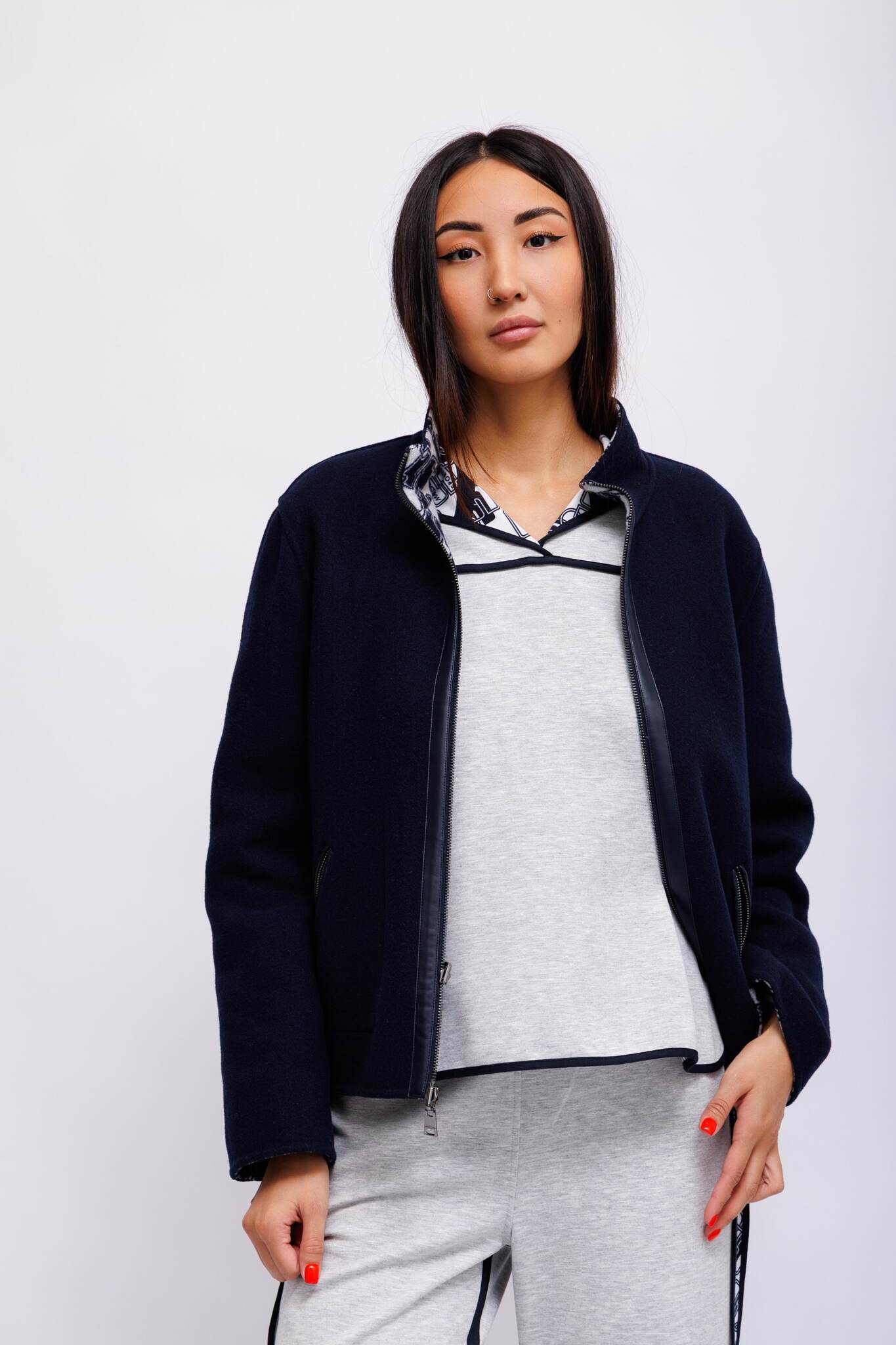 Marc Cain Sports Полупальто шерстяное двухстороннее