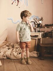 Поло для мальчика Next AD0-336, Светло-зеленый