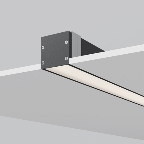 Радиусный профиль Maytoni 35x35 линейный черный 2.5м ALM-3535R-B-D-2.5M
