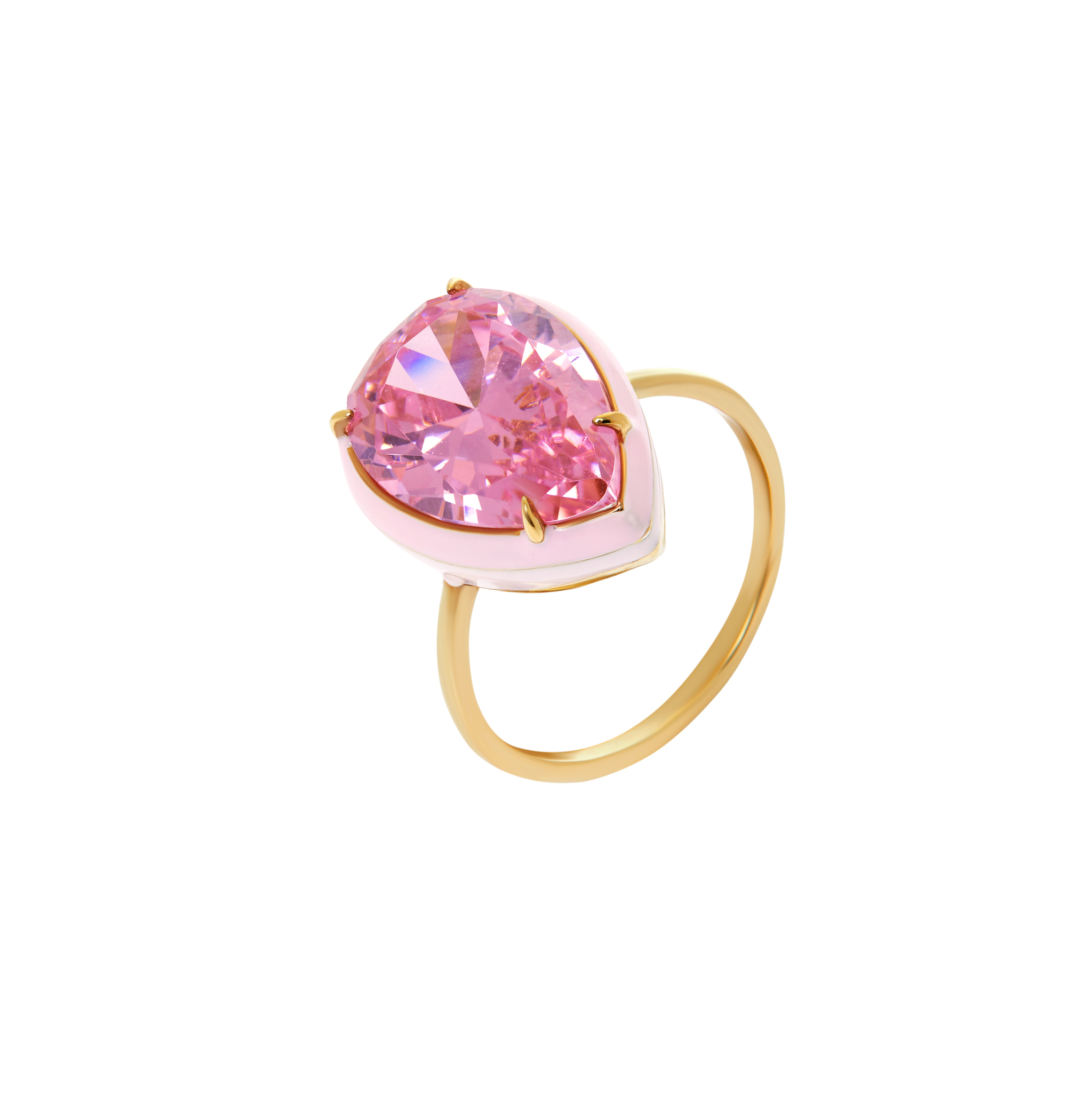 Кольцо Pear Macaroon Ring – Pink